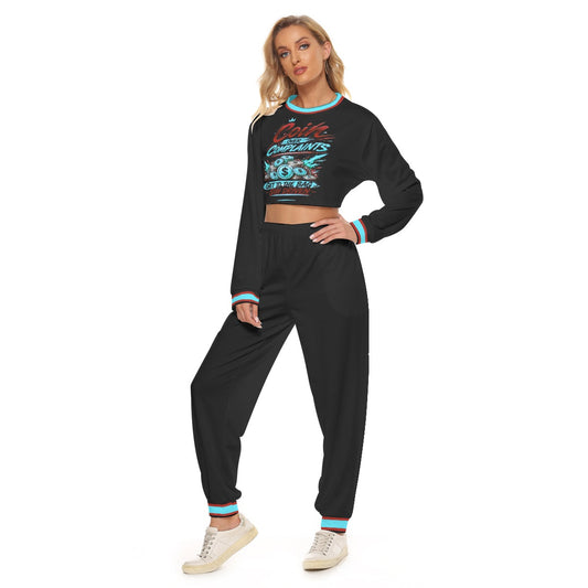 Coins Over Complaints Women's Crop Sweatshirt Suit