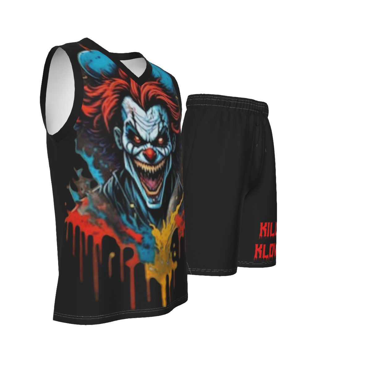 Killer Klowns Men's V Neck Basketball Suit