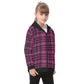 Kid's Plaid KMK Heavy Fleece Zip Up Hoodie