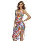 Tropic Summer Vibes Back Cross Cami Dress