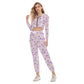 Queen Of Hearts Women's Crop Hoodie Sports Set