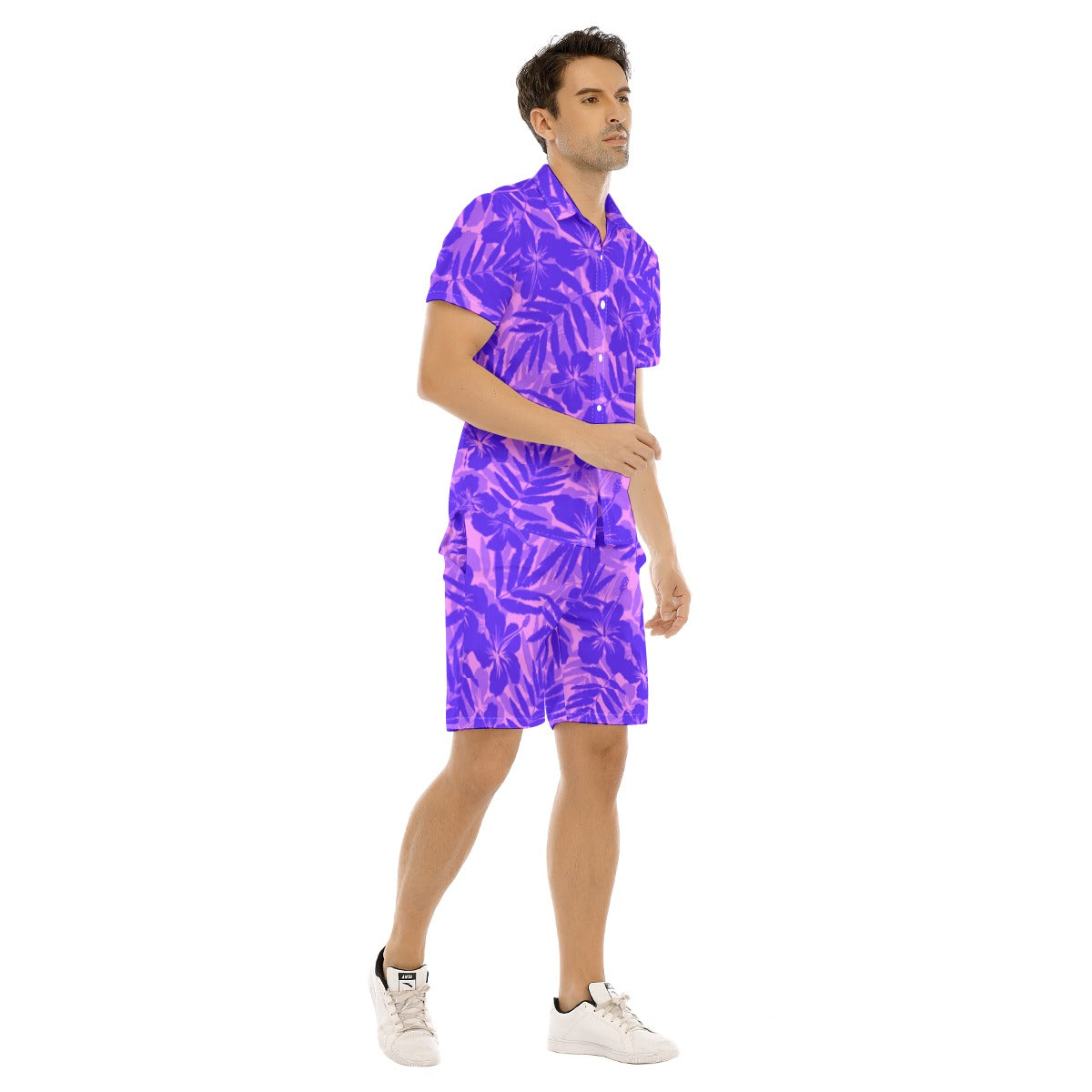Men's Beach Vibes Short Sleeve Shirt Set