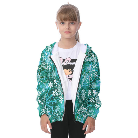 Kid's Winter Wonderland Heavy Fleece Zip Up Hoodie