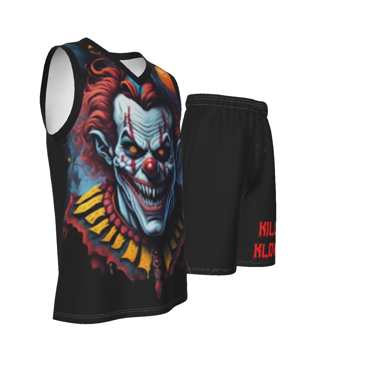 Killer Klowns Men's V Neck Basketball Suit