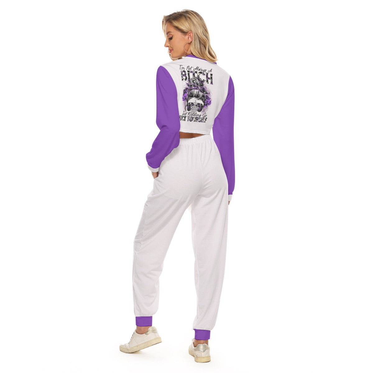 I'm Not Always A Bitch Women's Crop Sweatshirt Suit