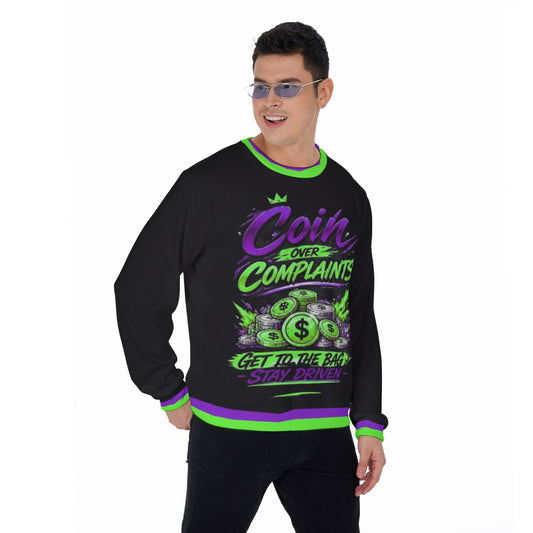 Coins Over Complaints Men's Thicken Sweater
