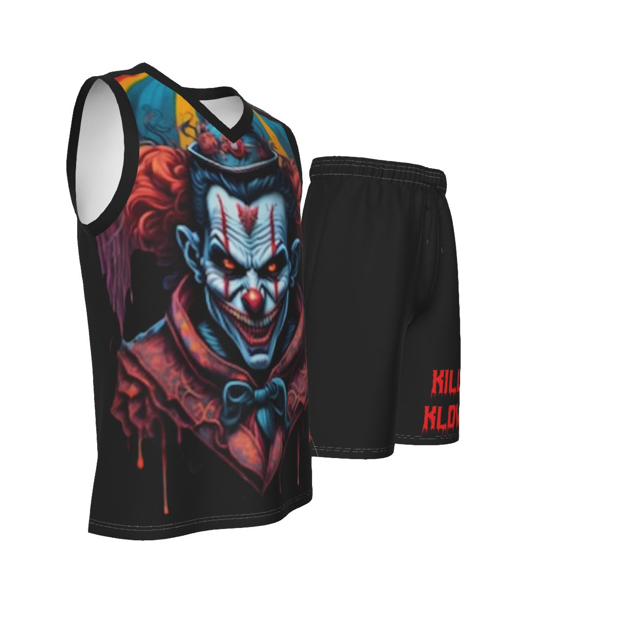 Killer Klowns Men's V Neck Basketball Suit