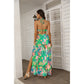 Women's Tropic Summer Vibes Tie Back Wrap Dress