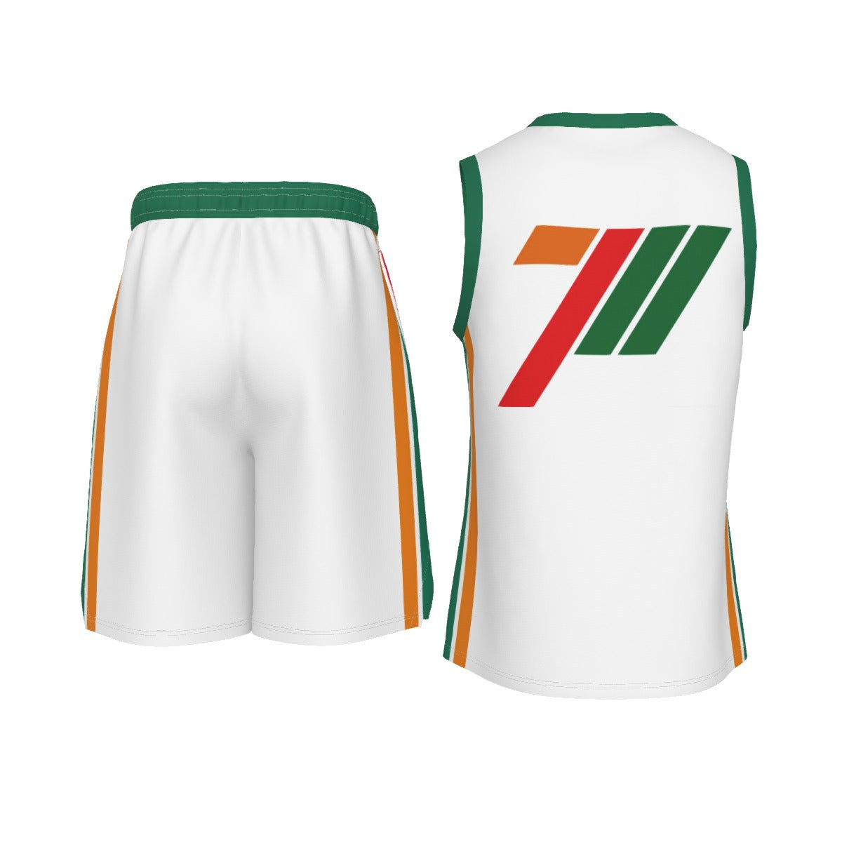 7/11 Men's V Neck Basketball Suit