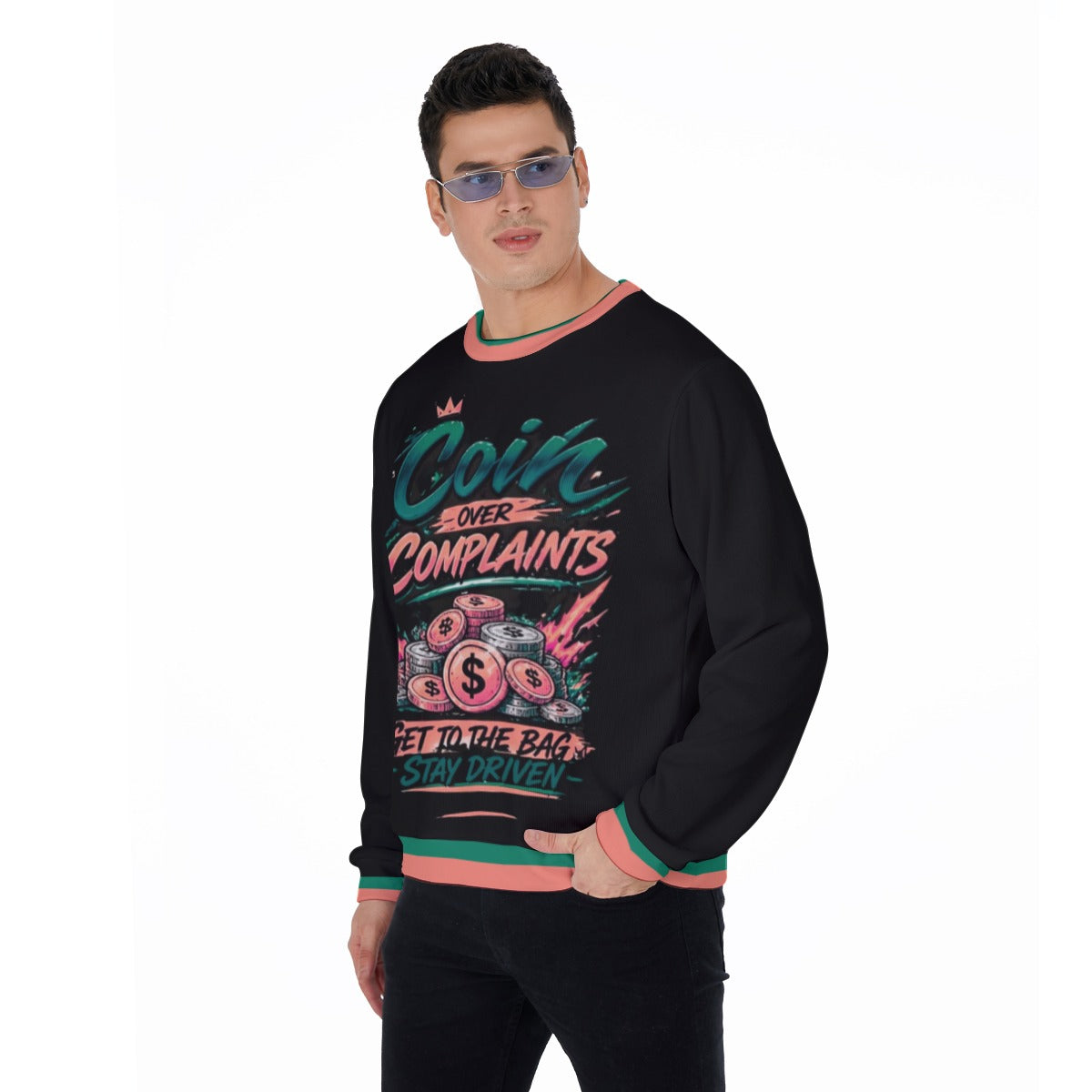 Coins Over Complaints Men's Thicken Sweater