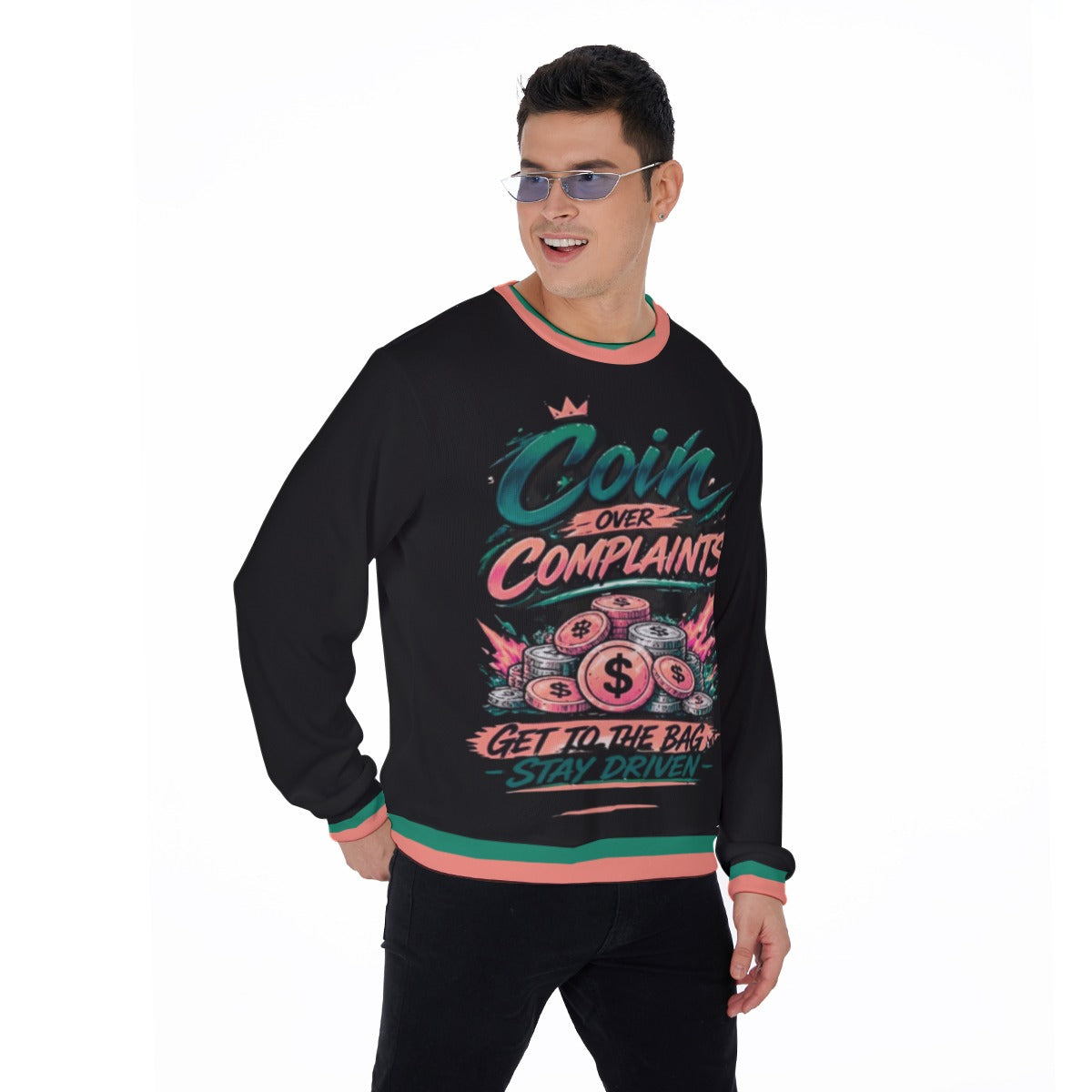 Coins Over Complaints Men's Thicken Sweater