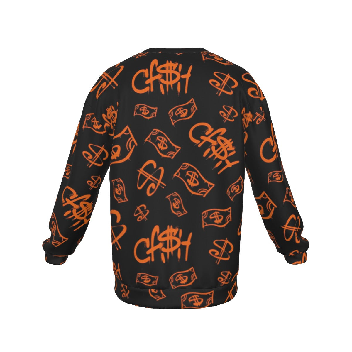 Cash Money Men's Drop Shoulder Round Neck Long-Sleeved Sweatshirt