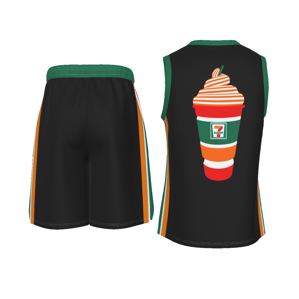 7/11 Men's V Neck Basketball Suit