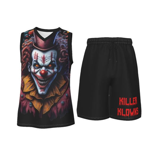 Killer Klowns Men's V Neck Basketball Suit