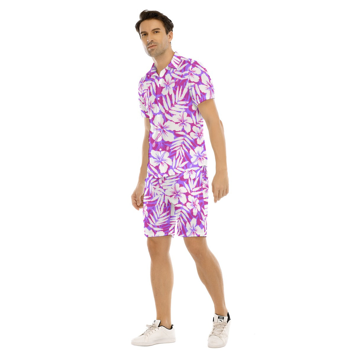 Men's Beach Vibes Short Sleeve Shirt Set