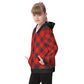 Kid's Plaid KMK Heavy Fleece Zip Up Hoodie