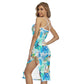 Tropic Summer Vibes Back Cross Cami Dress