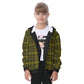 Kid's Plaid KMK Heavy Fleece Zip Up Hoodie