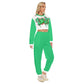 Women's Love Graffiti Style Crop Sweatshirt Suit