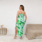 Women's Beach Vibes Oblique-Shoulder Exposure Dress With Side Split (Plus Size)