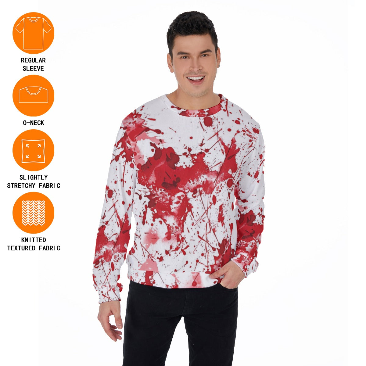 Men's True Crimes Thicken Sweater