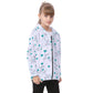 Kid's Queen Of Hearts Heavy Fleece Zip Up Hoodie