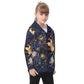 Kid's Watercolor Night Heavy Fleece Zip Up Hoodie
