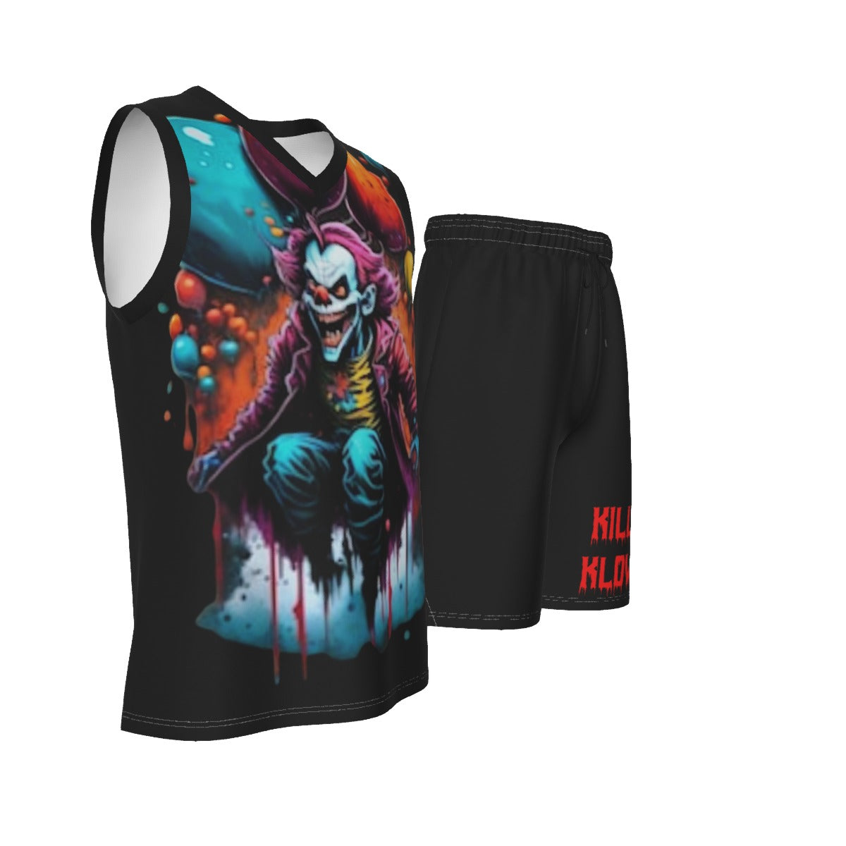 Killer Klowns Men's V Neck Basketball Suit