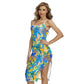 Tropic Summer Vibes Back Cross Cami Dress