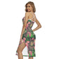 Tropic Summer Vibes Back Cross Cami Dress