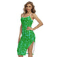 Beach Vibes Back Cross Cami Dress