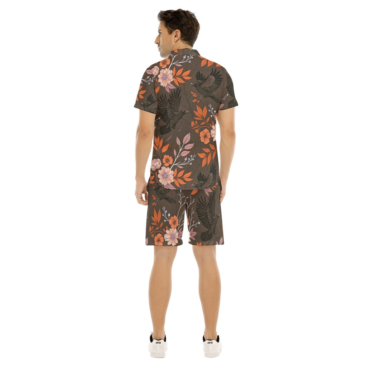 Men's Floral Short Sleeve Shirt Set