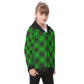 Kid's Plaid KMK Heavy Fleece Zip Up Hoodie