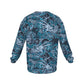 Vintage Japanese Men's Drop Shoulder Round Neck Long-Sleeved Sweatshirt