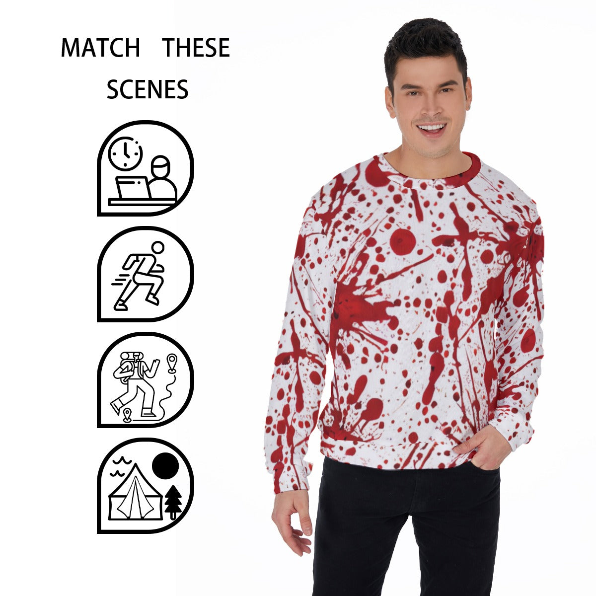 Men's True Crimes Thicken Sweater