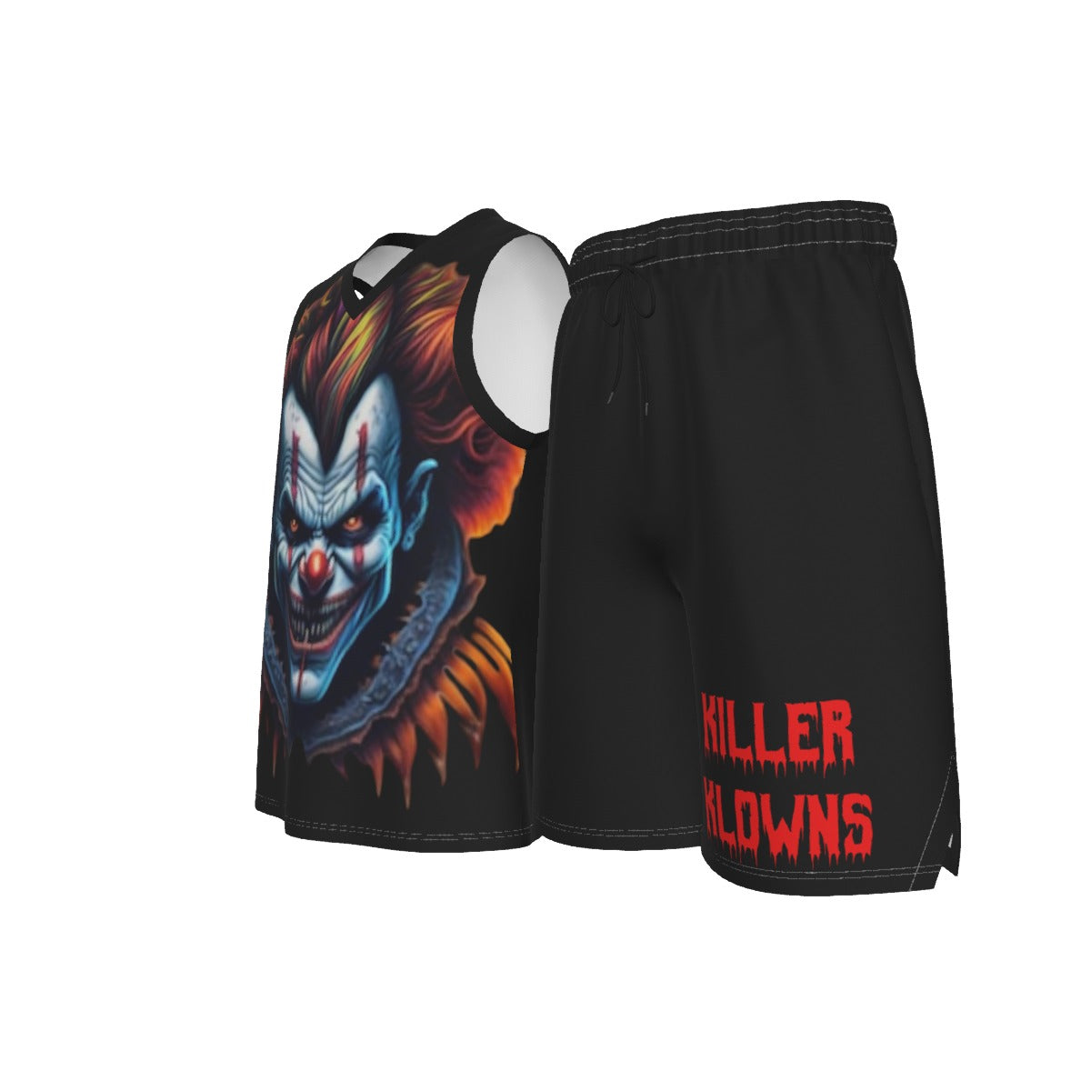 Killer Klowns Men's V Neck Basketball Suit