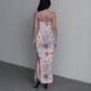 Women's Beatiful Garden Long Dress With Slit