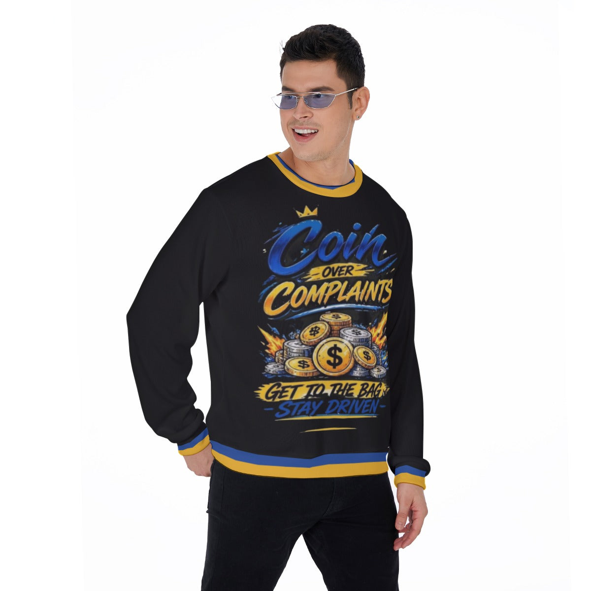 Coins Over Complaints Men's Thicken Sweater