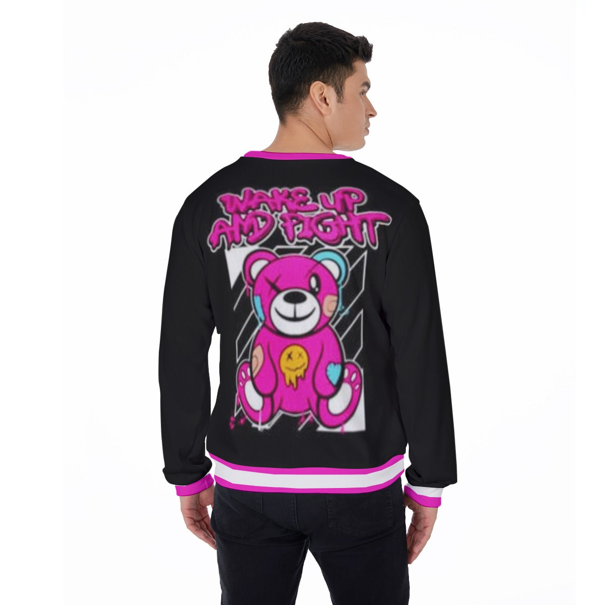 Wake Up And Fight Men's Thicken Sweater