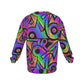 Bright Geometric Men's Drop Shoulder Round Neck Long-Sleeved Sweatshirt