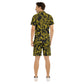 Men's Midnight Bloom Short Sleeve Shirt Set