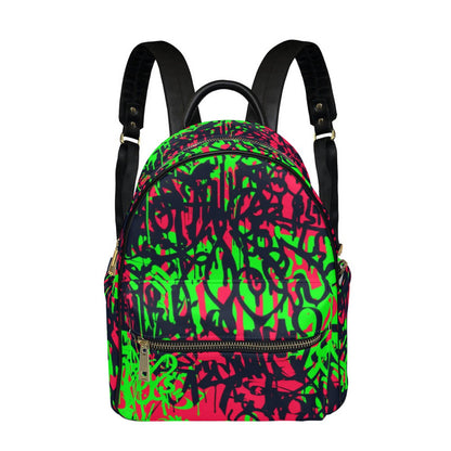 Graffiti Style Small Size Backpack