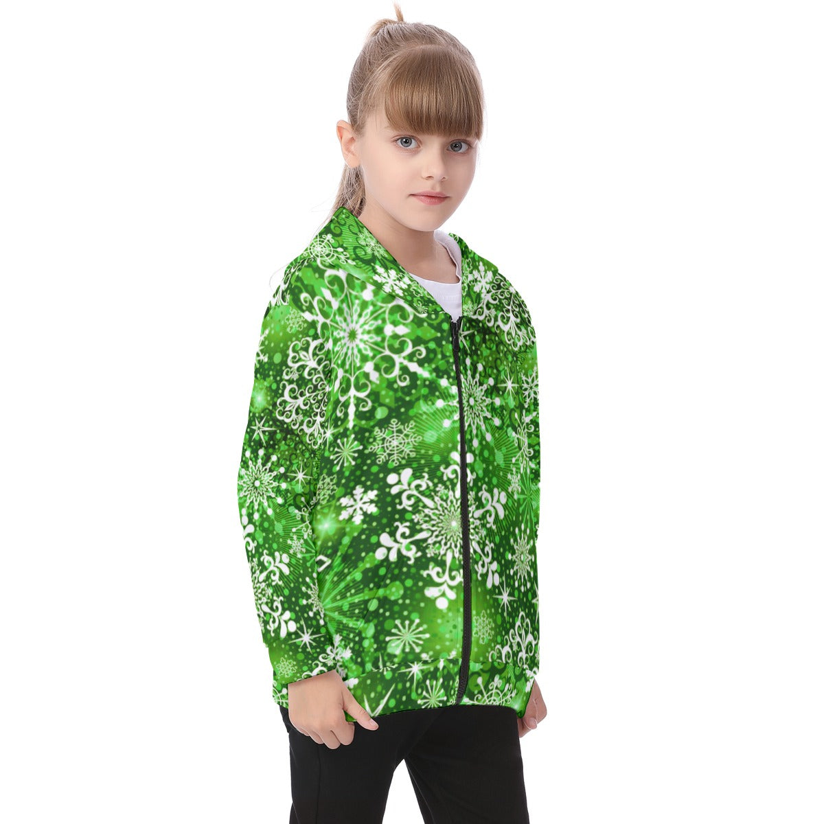 Kid's Winter Wonderland Heavy Fleece Zip Up Hoodie