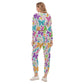 Women's Spring Time Vibes Crop Hoodie Sports Set