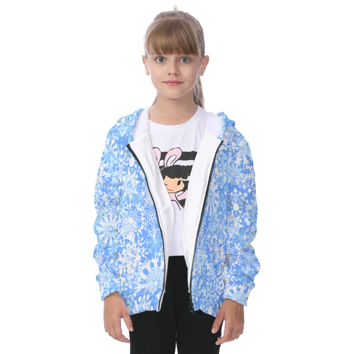 Kid's Winter Wonderland Heavy Fleece Zip Up Hoodie