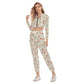 Queen Of Hearts Women's Crop Hoodie Sports Set
