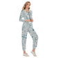 Women's Spring Time Vibes Crop Hoodie Sports Set