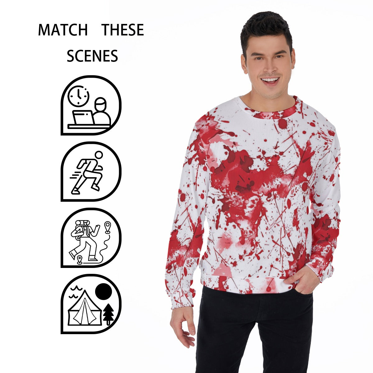 Men's True Crimes Thicken Sweater