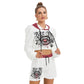 Bite Me Women's Micro Fleece Hoodie And Shorts Set