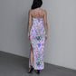 Women's Beatiful Garden Long Dress With Slit